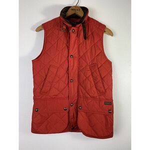 Vintage Polo Ralph Lauren Jacket Women's XSmall Vest Quilted Corduroy Collar Red
